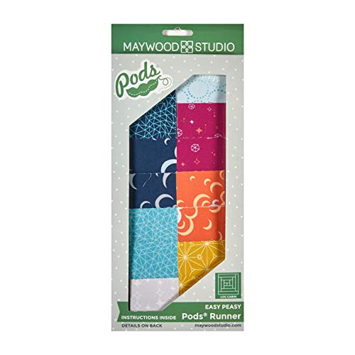 Maywood Studio Pod Moongate Log Cabin Table Runner Kit Multi