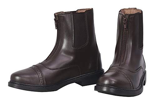 TuffRider Womens Starter Front Zip Paddock Boots Mocha 10