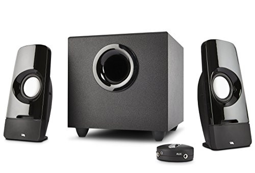 Cyber Acoustics CA-3050 multimedia 2_1 computer speakers with subwoofer and desktop control pod