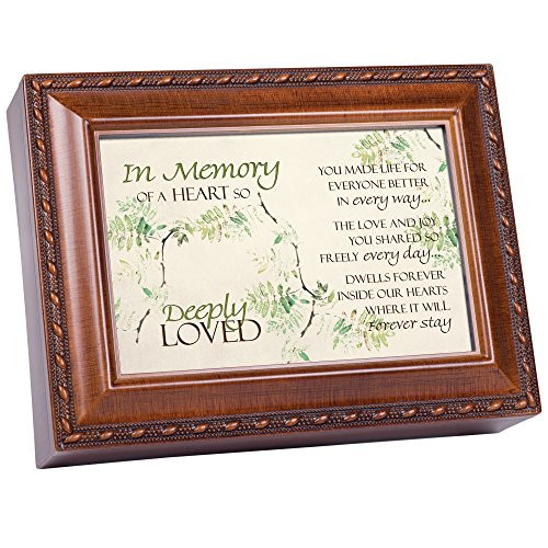 Cottage Garden in Memory Heart so Deeply Loved Wood Finish Jewelry Music Box Plays How Great Thou Art Cottage Garden in Memory Heart so Deeply Loved Wood Finish Jewelry Music Box Plays How Great Thou Art