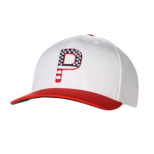 PUMA Golf 2020 Mens P Pars   Stripes Adjustable Hat Mens Bright White One Size 22967