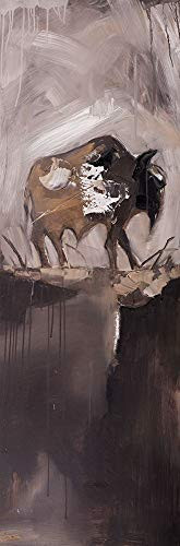 Posterazzi Collection Abstract Buffalo Poster Print by Atelier B Art Studio 36 x 12