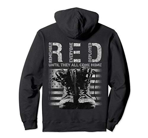Remember Everyone Deployed Red Friday Military Hoodie