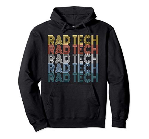 Retro Radiology Technician XRay Tech Funny Rad Tech Gift Pullover Hoodie