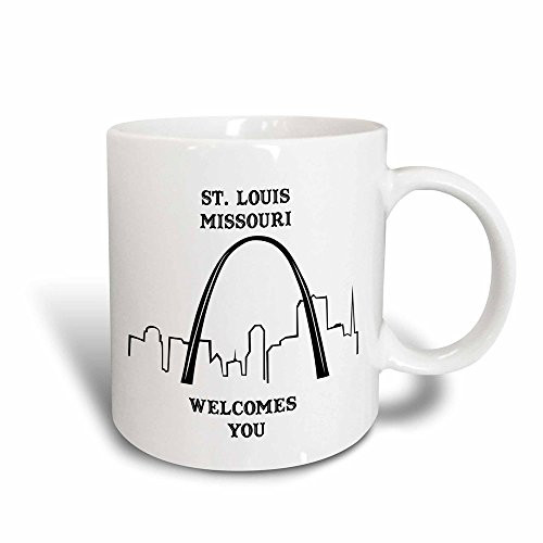 3dRose St_ Louis Missouri Welcomes You Line Art Magic Transforming Mug 11-Ounce 3dRose St_ Louis Missouri Welcomes You Line Art Magic Transforming Mug 11-Ounce
