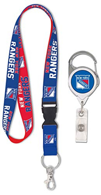 WinCraft Bundle 2 Items New York Rangers 1 Premium Lanyard and 1 Premium Badge Reel WinCraft Bundle 2 Items New York Rangers 1 Premium Lanyard and 1 Premium Badge Reel