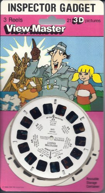 Inspector Gadget 3d View-Master 3 Reel Set Inspector Gadget 3d View-Master 3 Reel Set