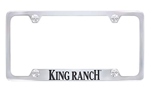 King Ranch Metal License Plate Frame Holder Chrome C