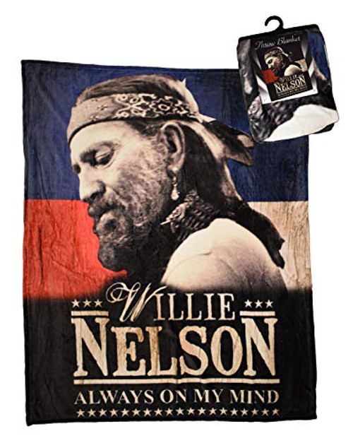 Midsouth Products Willie Nelson Throw Blanket 50 X 60 Always On My Mind
