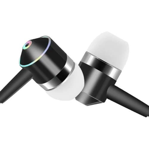 in-Ear Earbuds Headphones Parmeic Wired Earphones Stereo Bass Noise Cancelling Ear Buds Headsets with Microphone BLACK16