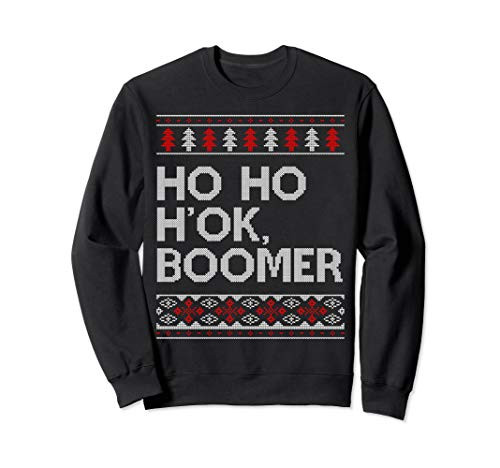 HO HO HOK Boomer Ugly Christmas OK Boomer Sweatshirt HO HO HOK Boomer Ugly Christmas OK Boomer Sweatshirt
