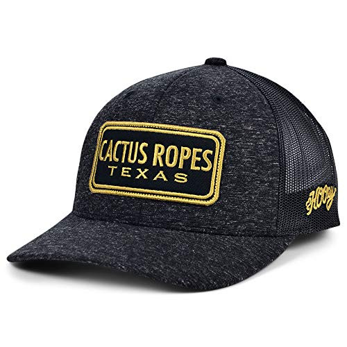 CACTUS ROPES Hooey CR60 6-Panel Black Trucker Hat