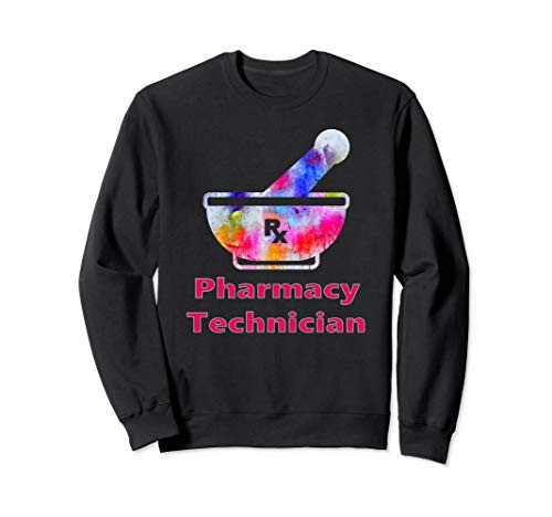 Pharmacy Mortar   Pestle RX Pharmacy Tech Technician Gift Sweatshirt