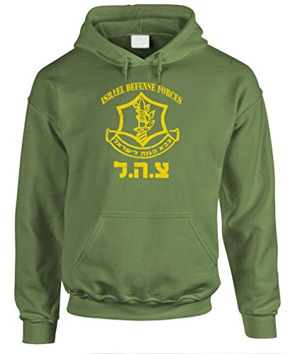IDF Israeli Defense Force - Israel Middle East Pullover Hoodie 3XL Army
