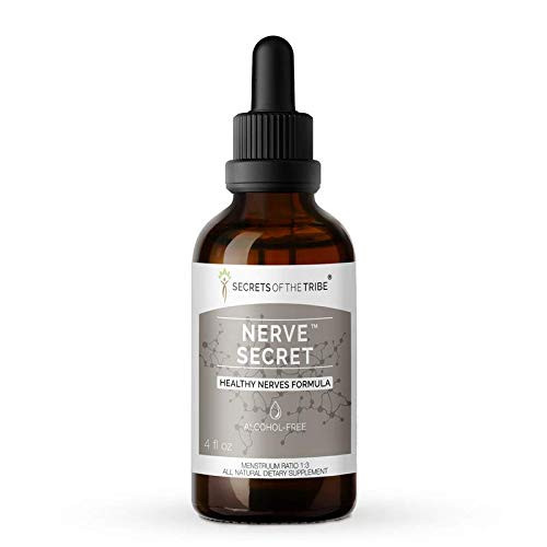 Secrets Of The Tribe - Nerve Secret Herbal Supplement Blend Drops Alcohol-Free Liquid Extract Healthy Nerves Formula 4 fl oz Secrets Of The Tribe - Nerve Secret Herbal Supplement Blend Drops Alcohol-Free Liquid Extract Healthy Nerves Formula 4 fl oz