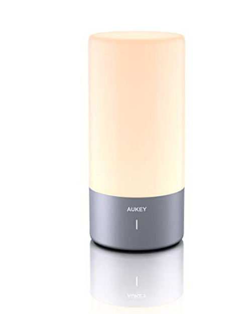 AUKEY Table Lamp Touch Sensor Bedside Lamp Color Changing RGB Dimmable Warm White Light Night Light for or Bedrooms Living Rooms and Office Space Grey ?2020 Updated Version? AUKEY Table Lamp Touch Sensor Bedside Lamp Color Changing RGB Dimmable Warm White Light Night Light for or Bedrooms Living Rooms and Office Space Grey ?2020 Updated Version?