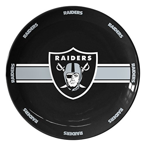 Boelter Brands NFL Las Vegas Raiders 11 Ceramic Serving Plate Team Colors Boelter Brands NFL Las Vegas Raiders 11 Ceramic Serving Plate Team Colors