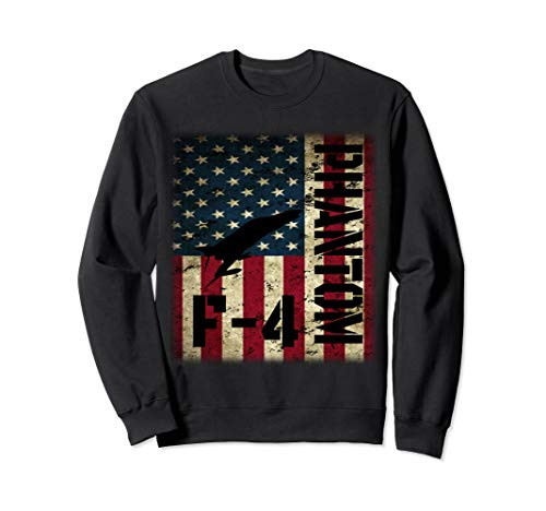 F-4 Phantom American Flag Fighter Jet Pilot Patriotic Dad Sweatshirt F-4 Phantom American Flag Fighter Jet Pilot Patriotic Dad Sweatshirt