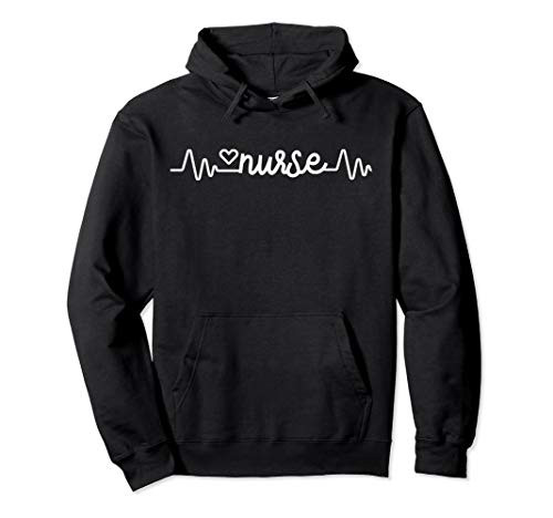 Nurse heartbeat RN CNA LPN nurse Pullover Hoodie