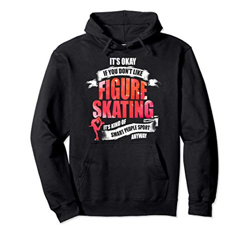 Figure Skater Smart Ice Skating Skate Team Pullover Hoodie