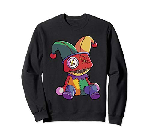 Mardi Gras Costume Funny Voodoo Doll Jester Hat Carnival Sweatshirt Mardi Gras Costume Funny Voodoo Doll Jester Hat Carnival Sweatshirt