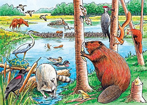 Cobble Hill The Beaver Pond 35 Piece Tray Puzzle