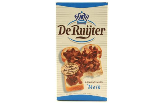 De Ruijter Milk Chocolate Flakes Chocoladevlokken Melk- 10_6oz - 300g pack of 3