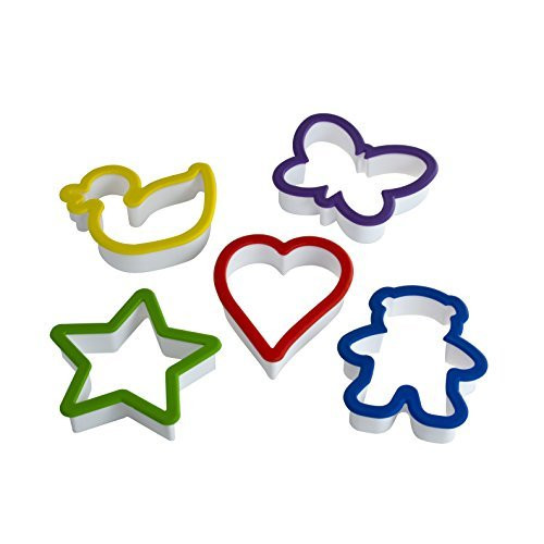 Curious Chef Childrens 5-Piece Cookie Cutter Set