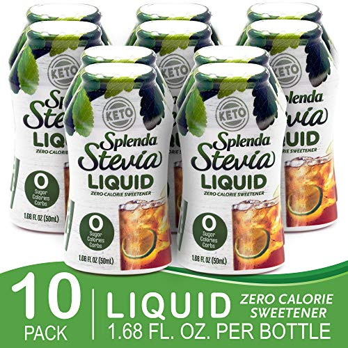 SPLENDA STEVIA LIQUID Zero Calorie Sweetener Drops 1_68 Ounce Bottle Pack of 10