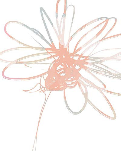 Posterazzi PDXLW4530SMALL Neutral Inky Flower II Photo Print 18 x 24 Multi