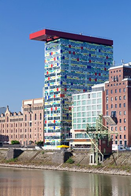 Colorium building at the waterfront Media Harbour Dusseldorf North Rhine Westphalia Germany Poster Print 36 x 12 Colorium building at the waterfront Media Harbour Dusseldorf North Rhine Westphalia Germany Poster Print 36 x 12