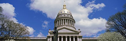 Posterazzi PPI152283L Low Angle View of Government Building State Capitol Charleston Kanawha County West Virginia USA Poster Print 36 x 12