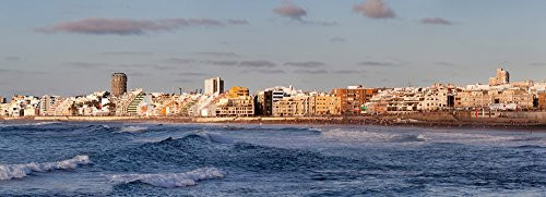 Posterazzi Buildings at Beachfront Playa Canteras Las Palmas de Gran Canaria Spain Poster Print 36 x 12 Varies