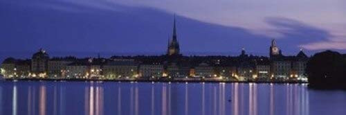 Posterazzi Buildings at the waterfront Lake Malaren Gamla Stan Stockholm Sweden Poster Print 36 x 12