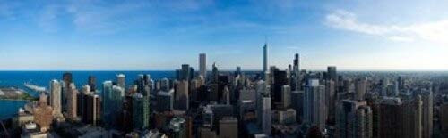 Posterazzi Buildings in a city Chicago Cook County Illinois USA 2010 Poster Print 36 x 12