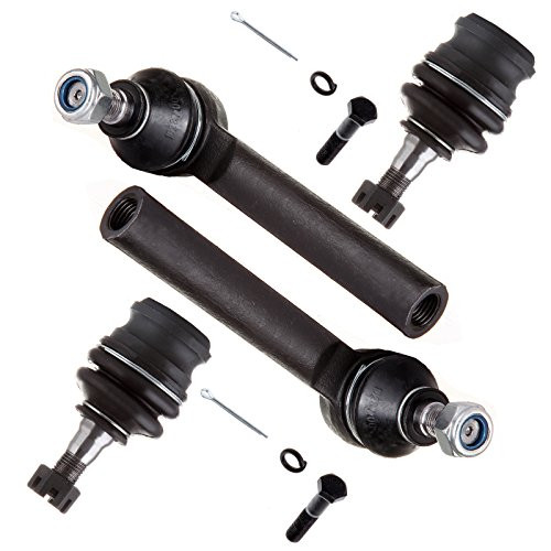 SCITOO 4pcs Front Suspension Kit - 2 Outer Tie Rod End Links 2 Lower Ball Joint for Subaru Baja Forester Impreza AWD Legacy Outback XV Crosstrek 1993-2015 ES3712 K9513