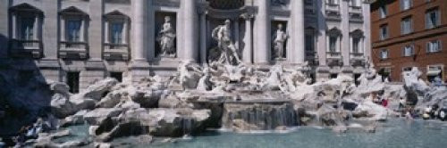 Posterazzi front of a building Trevi Fountain Rome Italy Poster Print 36 x 12 Posterazzi front of a building Trevi Fountain Rome Italy Poster Print 36 x 12