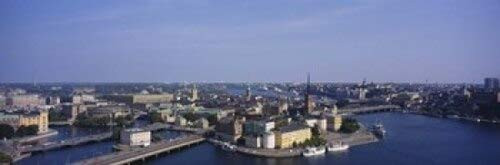 Posterazzi High angle buildings viewed from City Hall Stockholm Sweden Poster Print 36 x 12