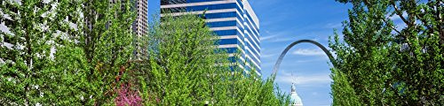 Posterazzi Peabody Building with Gateway Arch St_ Louis Missouri USA Poster Print 36 x 12 Varies