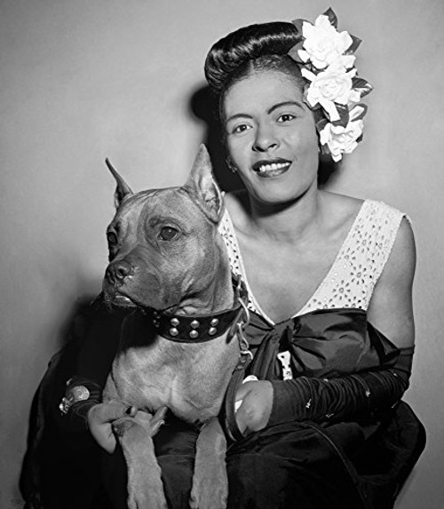 Billie Holiday 1915-1959Namerican Singer With Her Dog Mister Photograph By William P Gottlieb C1947 Poster Print by 18 x 24 Billie Holiday 1915-1959Namerican Singer With Her Dog Mister Photograph By William P Gottlieb C1947 Poster Print by 18 x 24