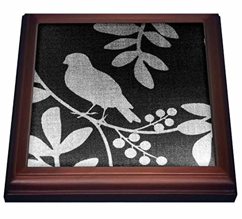 3dRose Bird in Neutral Trivet with Ceramic Tile 8 by 8 Brown