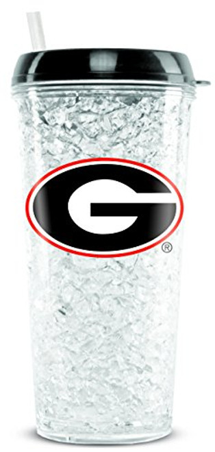 Duck House NCAA Georgia Bulldogs 16oz Crystal Freezer Tumbler with Lid and Straw Duck House NCAA Georgia Bulldogs 16oz Crystal Freezer Tumbler with Lid and Straw