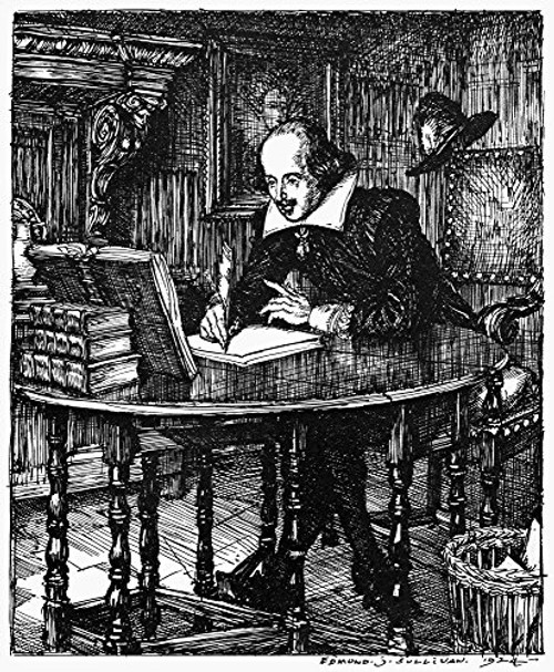 William Shakespeare N1564-1616 English Dramatist And Poet Drawing By Edmund J Sullivan 1924 Poster Print by 18 x 24 William Shakespeare N1564-1616 English Dramatist And Poet Drawing By Edmund J Sullivan 1924 Poster Print by 18 x 24