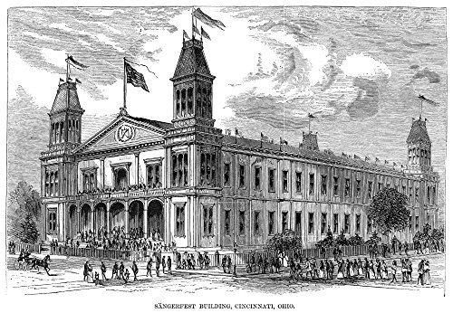 Cincinnati Saengerfest Nsaengerfest Building In Cincinnati Ohio Wood Engraving American 1870 Poster Print by 18 x 24 Cincinnati Saengerfest Nsaengerfest Building In Cincinnati Ohio Wood Engraving American 1870 Poster Print by 18 x 24