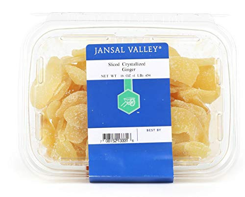 Jansal Valley Sliced Crystallized Ginger, 1 Pound Jansal Valley Sliced Crystallized Ginger, 1 Pound
