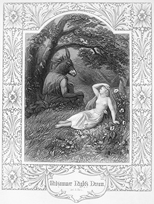 A Midsummer NightS Dream Nsteel Engraving English 19Th Century For William ShakespeareS Play Poster Print by 18 x 24 A Midsummer NightS Dream Nsteel Engraving English 19Th Century For William ShakespeareS Play Poster Print by 18 x 24