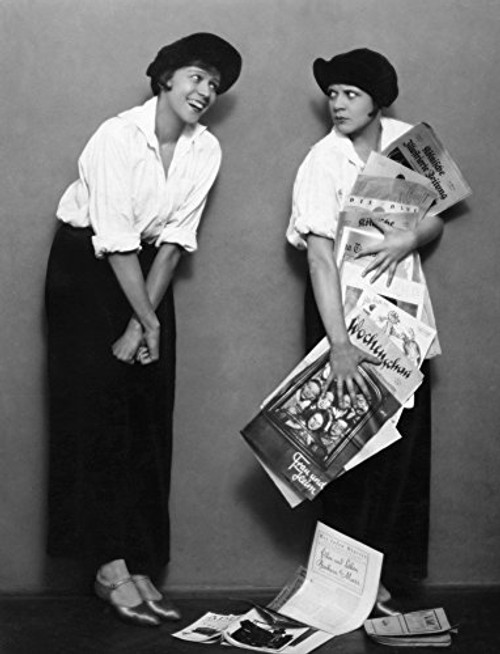 Newsboys C1920 Nactresses Portraying Newsboys In A Production Of The Play Gassenbuben Vienna C1920 Poster Print by 18 x 24