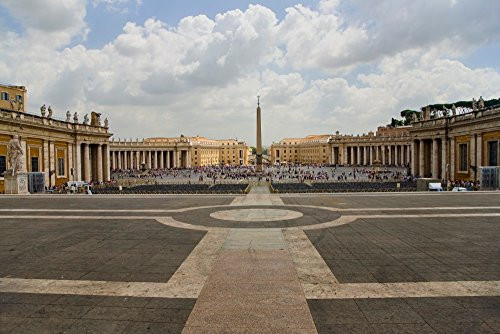 St Peters Square and St Peters Basilica at Vatican City center of Catholic Church Rome Italy Europe Poster Print by Panoramic Images 24 x 18 St Peters Square and St Peters Basilica at Vatican City center of Catholic Church Rome Italy Europe Poster Print by Panoramic Images 24 x 18