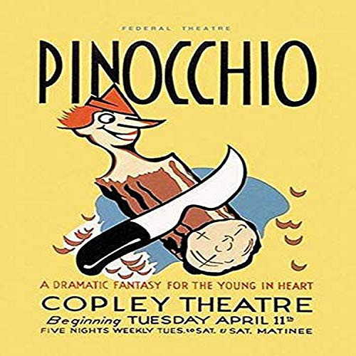 WPA theater poster of a play about Pinocchio Pinocchio is a fictional character and the protagonist of the childrens novel The Adventures of Pinocchio 1883 by the Italian writer Carlo Collodi Carve