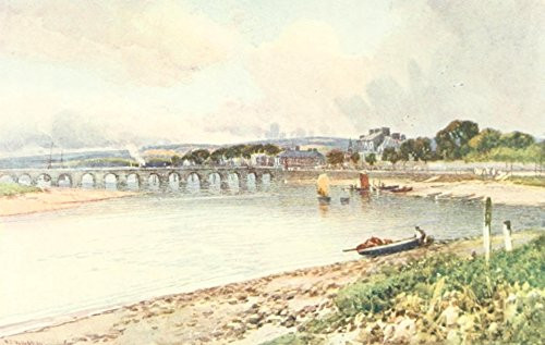 Posterazzi Devon 1913 Barnstaple Bridge Poster Print by Frederick J_ Widgery 18 x 24